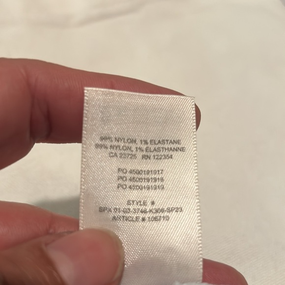 Babaton light blue crisscross knit top size large crop top - Picture 5 of 6